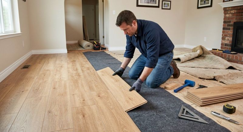 Laminate Floor Remodeling in Columbia, MD