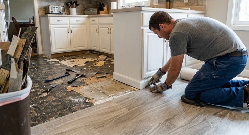 Linoleum Floor Installation in Gambrills, MD