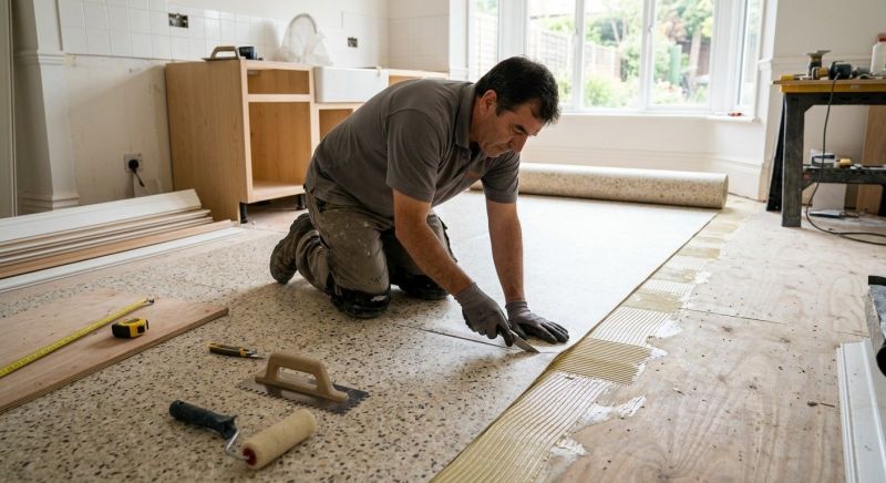 Linoleum Floor Installation in Silver Spring, MD