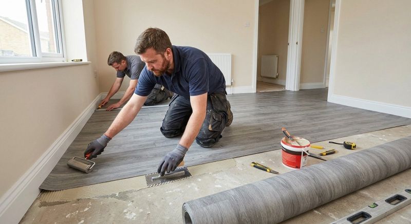 Sheet Linoleum Installation in Kensington, MD